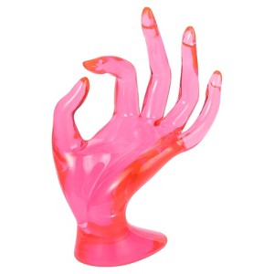 Unique Bargains Hand Design Heavy Base Holder Jewelry Ring Display Stand 1 Pc - 1 of 4