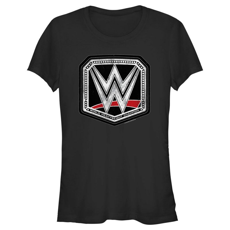 Women's WWE World Heavyweight Champion Logo T-Shirt, 1 of 5