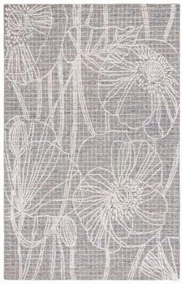Beige and Ivory Hand-Tufted Wool 4' x 6' Area Rug