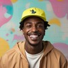 Dalix Giant Lizard Kaiju Embroidered Cotton Dad Hat Baseball Cap Adjustable Glow in the Dark Mens - 3 of 4