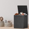 Sersper 28 Gal Outdoor Resin Deck Box and Bench, Multipurpose Storage Container for Patio and Garden - 2 of 4