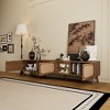 HDZNVF 78 inch TV Stand for 75/80/85 inch TV, Console with Ample Storage, Entertainment Center with Open Shelf - 3 of 4