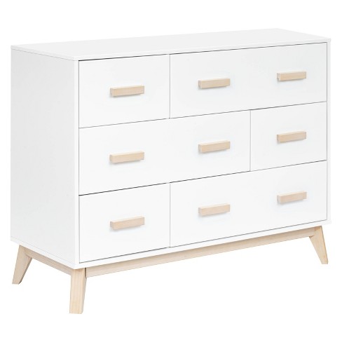 Babyletto Scoot 6 Drawer Dresser - White/washed Natural : Target