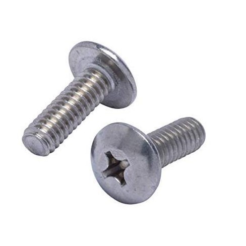 Snap Fastener Machine Screw Stud, 1/2 Stainless Steel #8 Screw, 10 Pc. Set