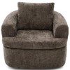 Merax 360° Swivel Barrel Chair with Tufted Backrest and Plush Dual-Layer Cushion - 4 of 4