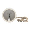 5" Ceramic Hanging Bell Circles White/Green - Sagebrook Home - 3 of 4