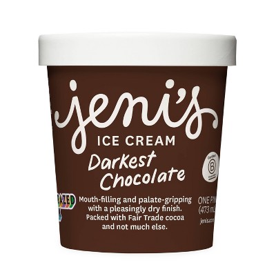 Jeni's Darkest Chocolate Ice Cream - 16oz