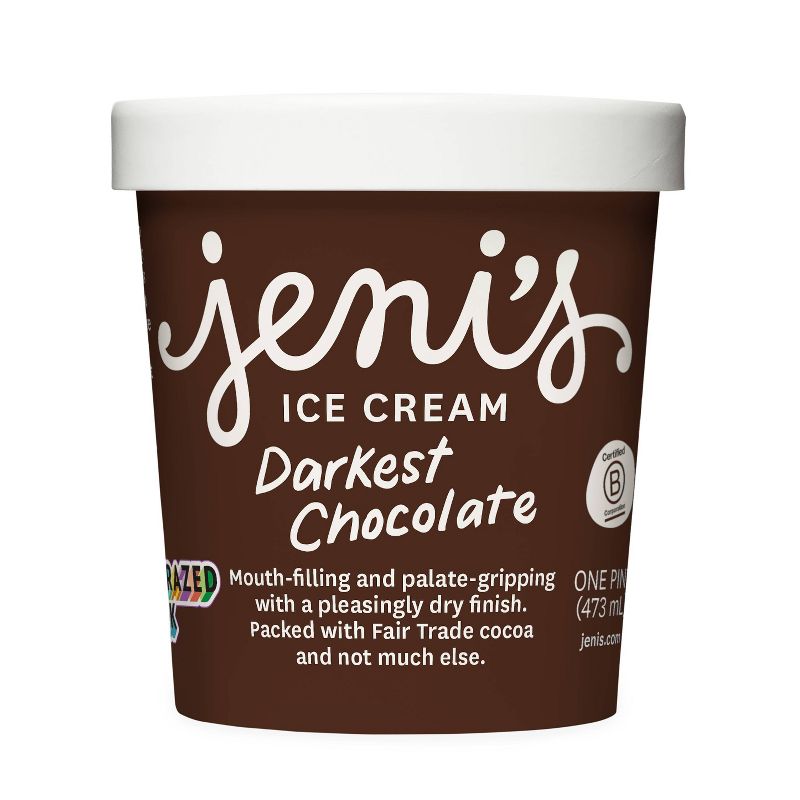 Jeni&#39;s Darkest Chocolate Ice Cream - 16oz, 1 of 9