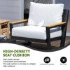 GDFStudio Outdoor 5-Seater Aluminum and Olefin Fabric Chat Set with Washable Cushions - 4 of 4