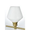 Elegant Lighting Gene 2 Light Satin Gold and Frosted White Glass Wall Sconce - 4 of 4