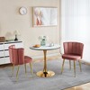 NicBex Set of 2 Modern Dining Chairs with Cushions and Comfortable Backrest,Velvet Armless Chairs for Kitchen,Living Room - 2 of 4
