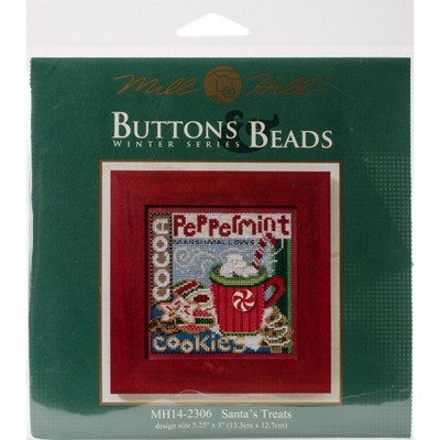 Mill Hill Buttons & Beads Counted Cross Stitch Kit Santa's Treats