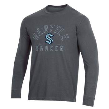 NHL Seattle Kraken Men's Charcoal Long Sleeve T-Shirt