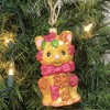 Cody Foster 4.25 In Retro Kitten Sping Easter Kitsch Cat Tree Ornaments - 2 of 3