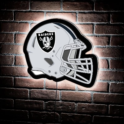 Evergreen Ultra-Thin Edgelight LED Wall Decor, Helmet, Las Vegas Raiders- 19.5 x 15 Inches Made In USA