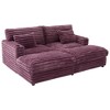 Polibi Oversized Double Chaise Lounge Sofa with Cup Holders and USB Ports - 3 of 4