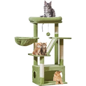 38.2-Inch Cat Tower for Indoor Cats,Suitable for Kittens with Luxurious cat condo with Adjustable Baskets - 1 of 4