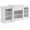 TiramisuBest Techni Mobili Grey Driftwood TV Stand with Gray for TV & Entertainment Furniture - 4 of 4