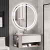 Maxax Modern Round Frameless Led Bathroom Vanity Mirrors Anti-Fog, Dimmable Lights And Shatterproof Mirror - 2 of 3
