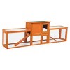 LAOTIES Large Wooden Rabbit Hutch with Nesting Box,Removable Tray and Ladder,Indoor Outdoor Poultry Cage for Small Animals - 3 of 4