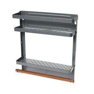 Metal Magnetic Organizer with Towel Rack - 1 of 4