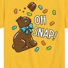 Boys' - Instant Message - Oh Snap Chocolate Bunny Short Sleeve Graphic T-Shirt - 2 of 4