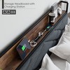 Storage Headboard with Charging Station - 3 of 4