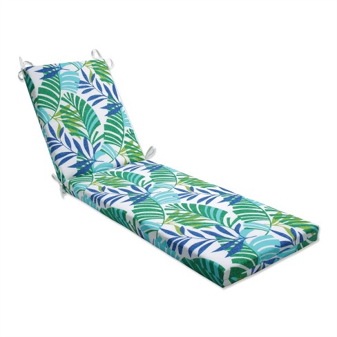 Pillow Perfect - 36.5 X 18 Indoor Outdoor Squared Corners Chair Cushion  Islamorada Blue/green : Target