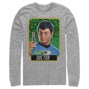 Men's Star Trek: The Original Series St. Patrick's Day Lucky Doctor McCoy Long Sleeve Shirt - 1 of 4