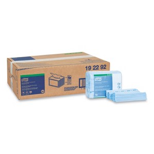 Tork Small Pack Foodservice Cloth, 1-Ply, 11.75 x 14.75, Unscented, Blue/Blue Stripe, 50/Poly Pack, 4 Packs/Carton - 1 of 2