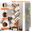 8 Tier Tree Bookshelf, Free Standing Tree Bookcase with Drawer, Utility Book Organizer Shelves, Floor Standing Book Shelf - 3 of 4