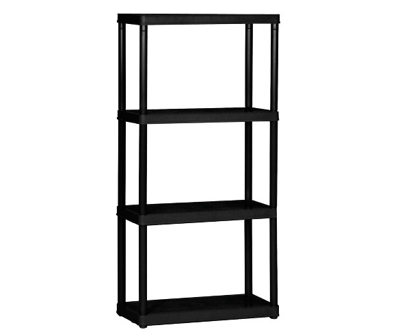 Gracious Living 4-Tier Shelf Light Duty Garage Storage Shelving Unit (4 Pack)
