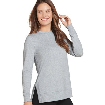 Jockey Women's French Terry Sweatshirt 2xl Light Grey Heather : Target