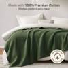 SEVOBAL Baby Blankets Dream Soft Blanket Queen Throw Blankets for Couch Soft Fuzzy Cozy Blanket Christmas Decorations Gifts, Green, 66"*90"*0.25" - 3 of 4
