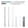 36 x 80 Smooth Fiberglass Entry Door with Brickmould,3/4 View Frosted Glass - Classic Style for Home's Front Entrance - 4 of 4