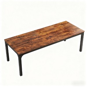 Gulches Modern Luxury Series Contemporary White Faux Marble 63 in Gold Geometric Steel Frame Base Dining Table Seats 4 - 1 of 4