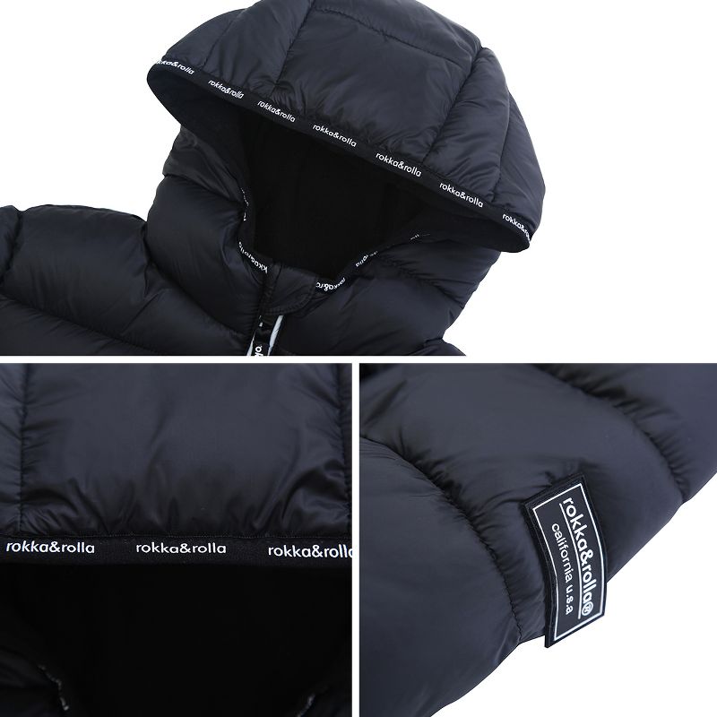 Rokka&Rolla Boys' Heavy Winter Puffer Coat Bubble Jacket, 6 of 12