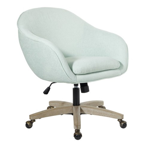 Teamson Home Fabric Swivel Home Office Chair, Mint