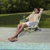 VisioGear Outdoor Portable Chairs, Folding Beach Chair with Side Pouches, Foldable Camping Chair with Headrest, Yellow, 24.8"*25.6"*32.28" - 4 of 4