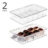 mDesign Plastic Stackable Eyeglass Storage Organizer, 5 Sections - image 2 of 4