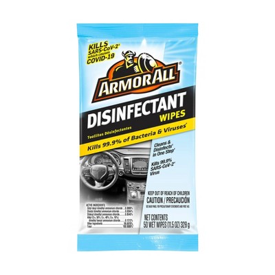 Armor All 50ct Disinfectant Wipes Flat Pack