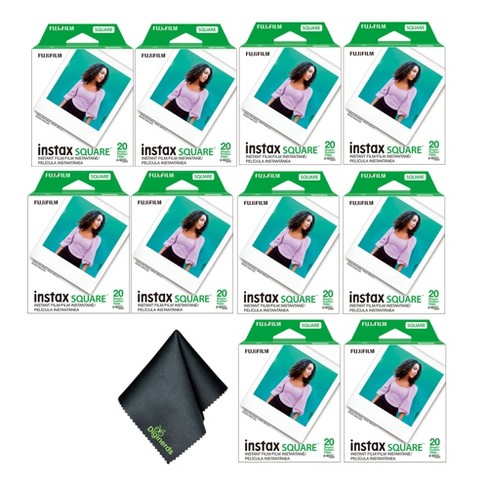 Fujifilm instax SQUARE Instant Film (200 Exposures) + Microfiber Cleaning Cloth - image 1 of 3