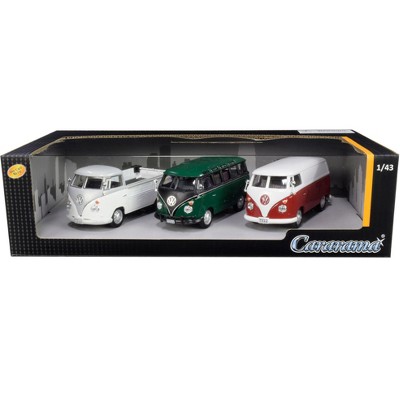 Volkswagen Buses 3 piece Gift Set 1/43 Diecast Model Cars by Cararama