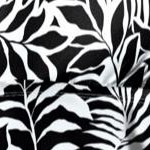 black white palms