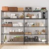KTMBDW 58" W Storage Shelves Load 1600LBS,5-Tier Wire Shelving Unit Metal Shelves for Storage Adjustable Shelving Rack for Pantry Kitchen Garage,Black - 2 of 4