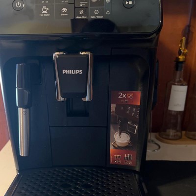 Philips 1200 Series Fully Automatic Espresso Machine w/ Milk Frother, Black  (EP1220/04) 