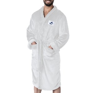 Tampa Bay Lightning NHL White Out Silk Touch Robe Large/XLarge - 1 of 4