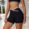 Anna-Kaci Women's High Waist Cross Band Athletic Shorts for Yoga and Training - image 3 of 4