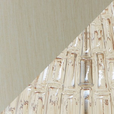 Latoya 25" Champagne Glass Table Lamp with Brass Base