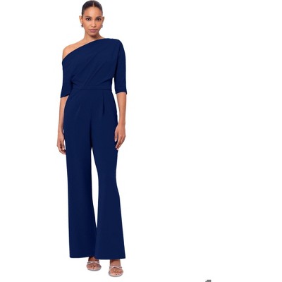 Betsy & Adam Womens Solid Jumpsuit